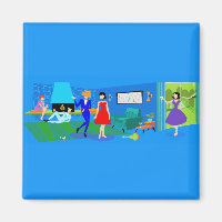 Atomique Palm Springs Cocktail Party Magnet