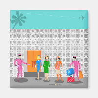 Atomique Palm Springs Stewardess Party Magnet