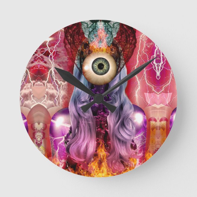 atomisch runde wanduhr (Vorderseite)