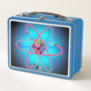 Atomische Juwelen Metall Brotdose