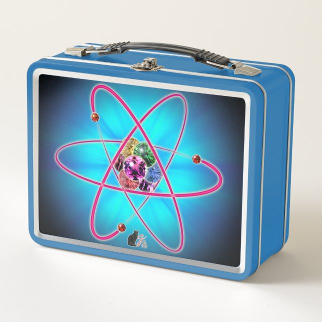 Atomische Juwelen Metall Brotdose (Vorderseite)