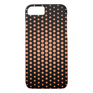 Atomische Mandarine Techno Dots Modern Black iPhone 8/7 Hülle