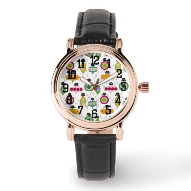 Atomische Ornamente Armbanduhr (Vorderseite)
