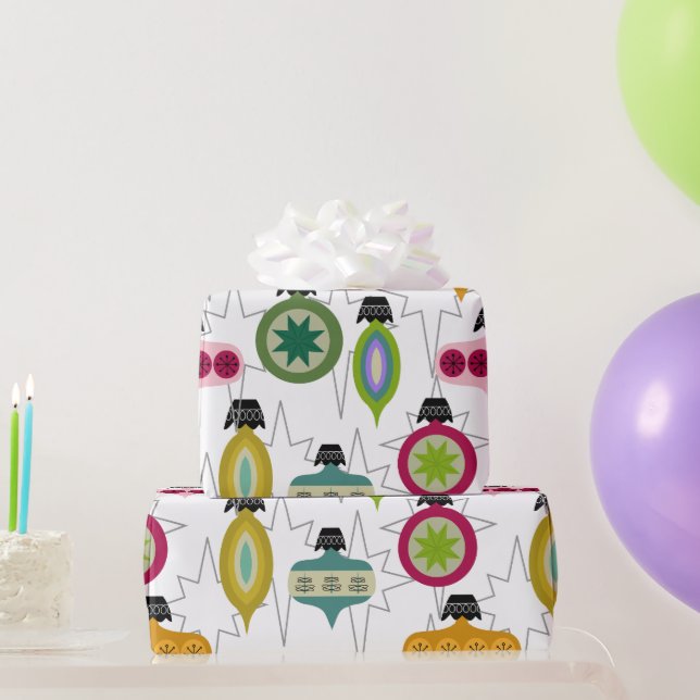 Atomische Ornamente Geschenkpapier (Partygeschenke)