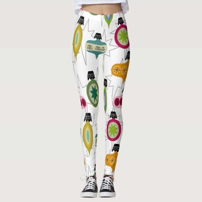 Atomische Ornamente Leggings (Vorderseite)