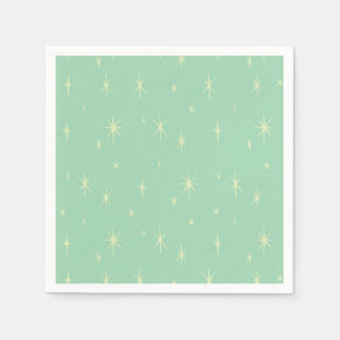 Atomische Sternexplosion des Retro-Hipsters Serviette