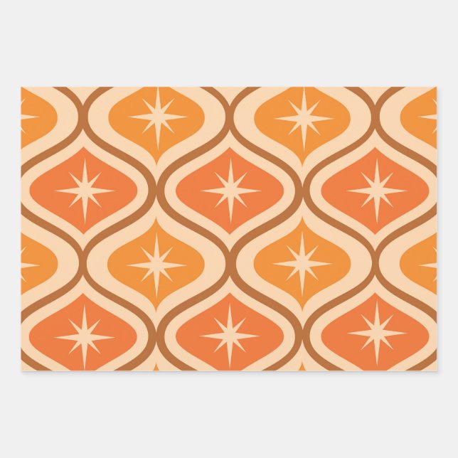 Atomische Sternexplosionen des Mittelalters auf Or Geschenkpapier Set (Vorderseite)