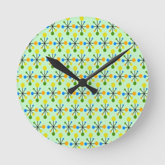 Atomische Sternexplosionen Runde Wanduhr (Vorderseite)