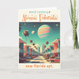Atomistische futuristische neue Floridawohnungen Karte