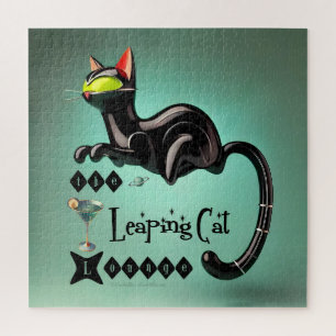 Atomistische futuristische The Leaping Cat Lounge