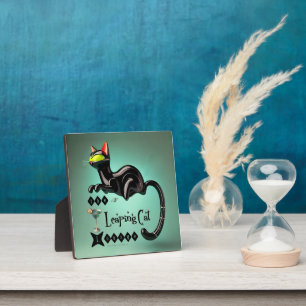 Atomistische futuristische The Leaping Cat Lounge Fotoplatte