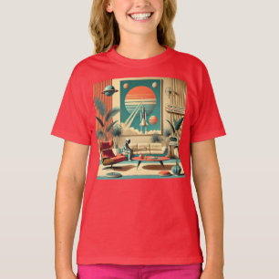 Atomistisches futuristisches Florida Space Age-Fam T-Shirt