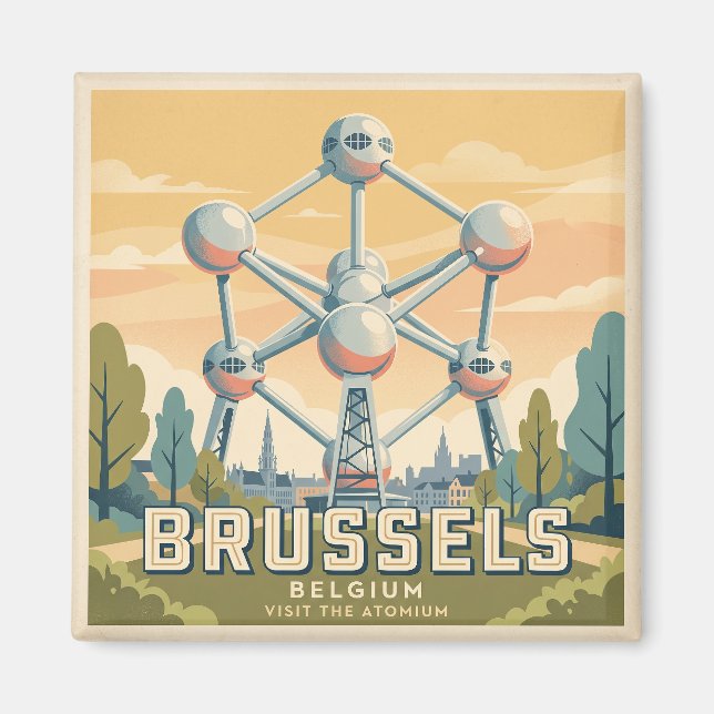 Atomium Belgien Magnet (Vorne)