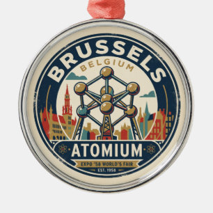 Atomium Belgien Ornament Aus Metall