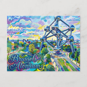Atomium Belgien Postkarte
