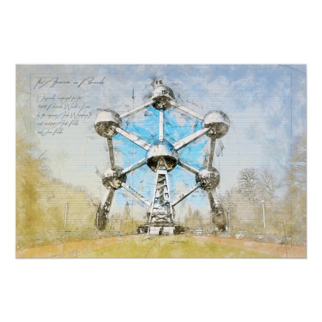 Atomium Brussels Poster (Vorderseite)