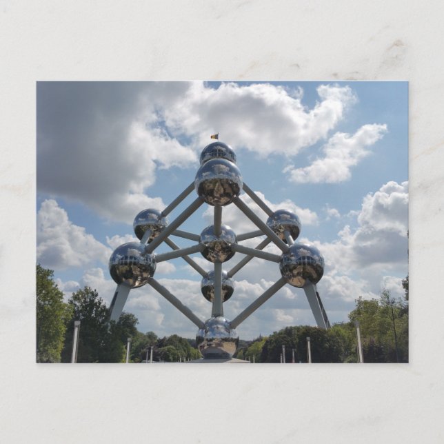 Atomium-Gebäude, Brüssel, Belgien Postkarte (Vorderseite)