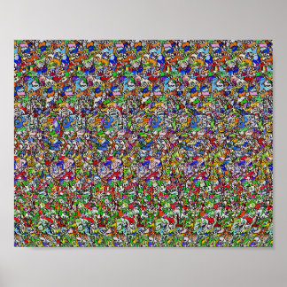 Atomium - Versteckter 3D-Druck Poster