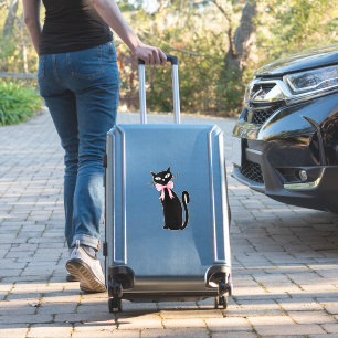 Atomkatze mit rosa Katzenkatze Girly Clean Girl Ki Aufkleber