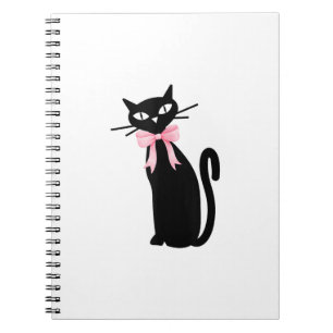 Atomkatze mit rosa Katzenkatze Girly Clean Girl Ki Notizblock