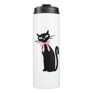 Atomkatze mit rosa Katzenkatze Girly Clean Girl Ki Thermosbecher
