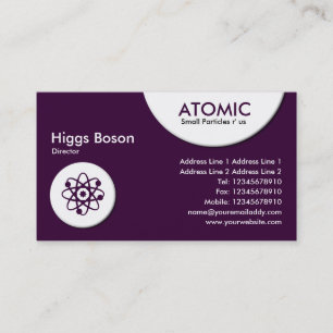 Atomkreise - Dunkel Lila (330033) Visitenkarte