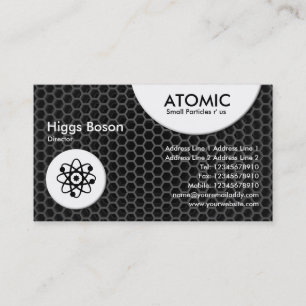 Atomkreise - Dunkle Honigwabe Visitenkarte