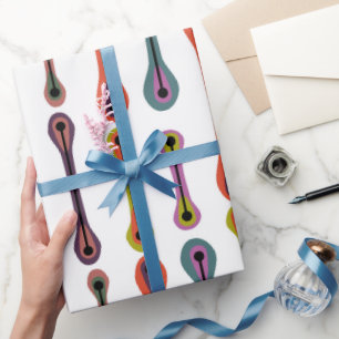 Atomlinien Geschenkpapier