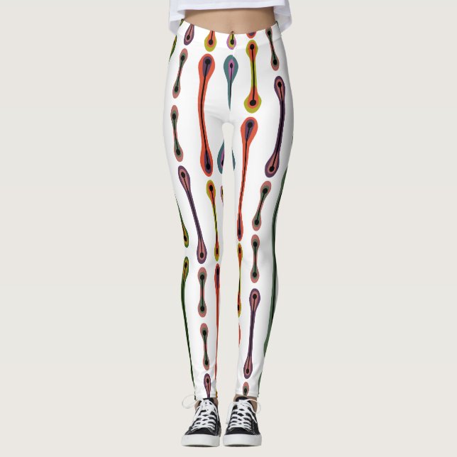 Atomlinien Leggings (Vorderseite)