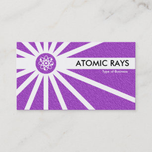 Atommeiler - Lila Textur Visitenkarte