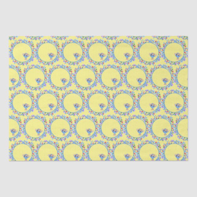 Atommoleküle Partikel Peace Atom Pattern Seidenpapier (Vorderseite)