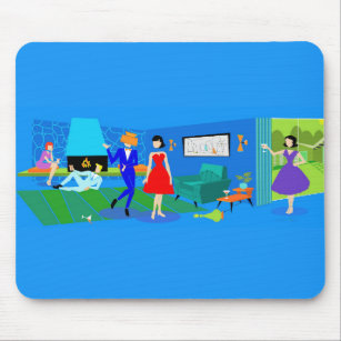 Atompalm Springs Cocktail Party Mousepad