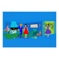 Atompalm Springs Cocktail Party Poster