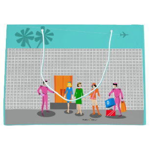Atompalmsprings Stewardess Party Geschenktasche Große Geschenktüte
