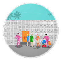 Atompalmsprings Stewardess Party Keramik Pull