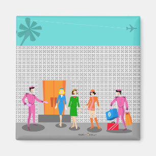 Atompalmsprings Stewardess Party Magnet