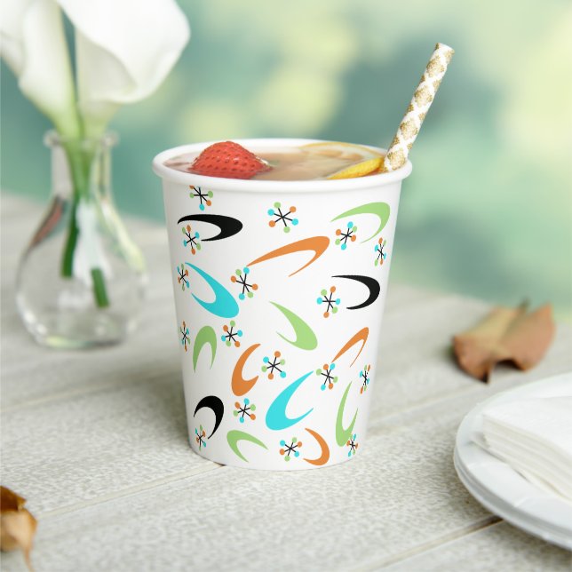 Atompapier-Cups des mittleren Jahrhunderts Pappbecher (In Situ)