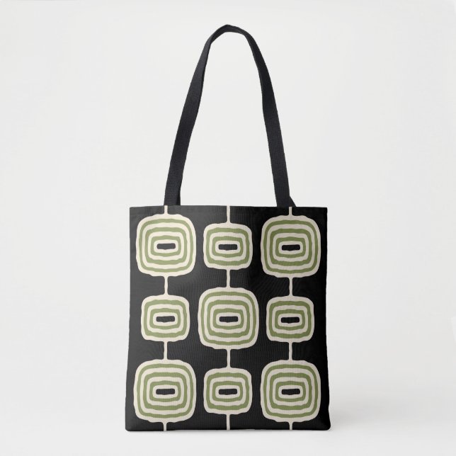 Atomrings Abstraktes Muster Tasche (Vorderseite)