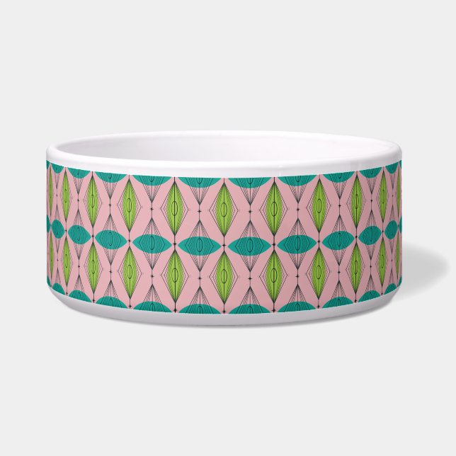 Atomrosa Ogee & Sternexplosion Dog Bowl Napf (Vorderseite)