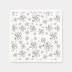 Atoms Pattern Science Chemistry Serviette