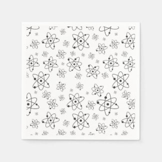 Atoms Pattern Science Chemistry Serviette