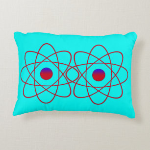 Atoms Throw Pillow Dekokissen