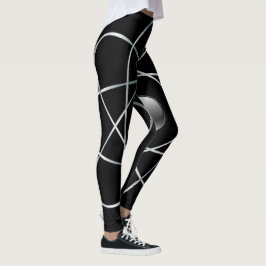Atomschwarze Leggings