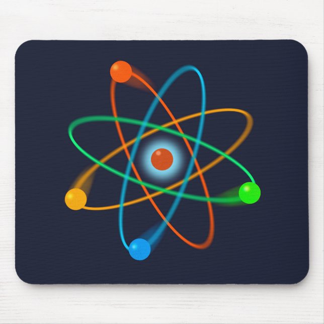 Atomstruktur Wissenschaft Mousepad (Vorne)
