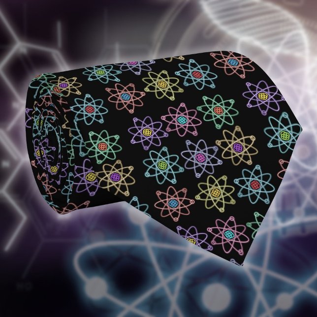 Atomstrukturmuster Krawatte (Cool Atomic Structure Pattern Science Tie)