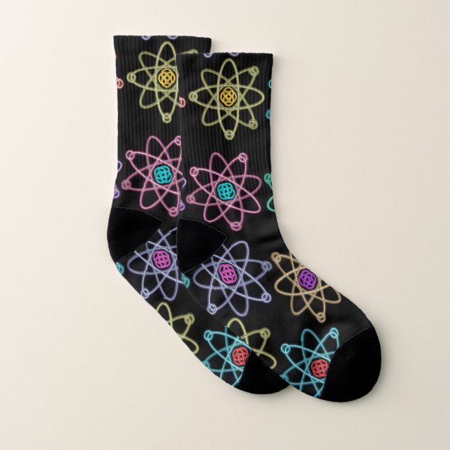 Atomstrukturmuster Socken (Paar)