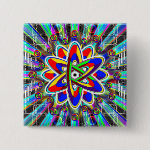 Atomunmögliches Rainbow-Bild Button