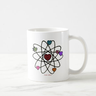 Atomvalentins-Leoparden-Druck-Herzen Kaffeetasse
