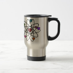 Atomvalentins-Leoparden-Druck-Herzen Reisebecher