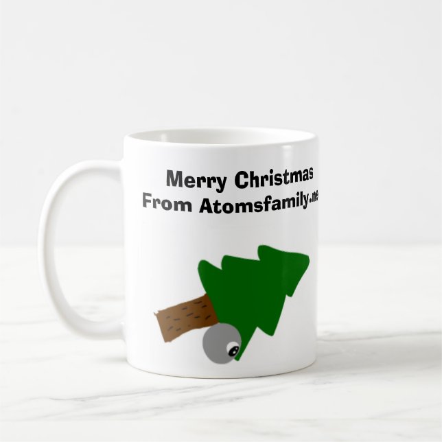 Atomweihnachtsschalenentwurf Kaffeetasse (Links)